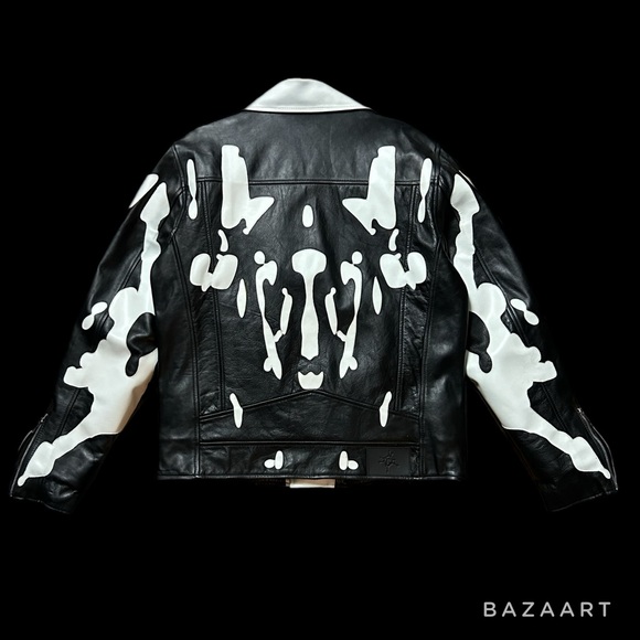 Pareidolia “Rorschach” Leather Jacket - Picture 2 of 5